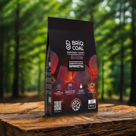 Древесные блоки BriqMAX, деревянные блоки для растопки 